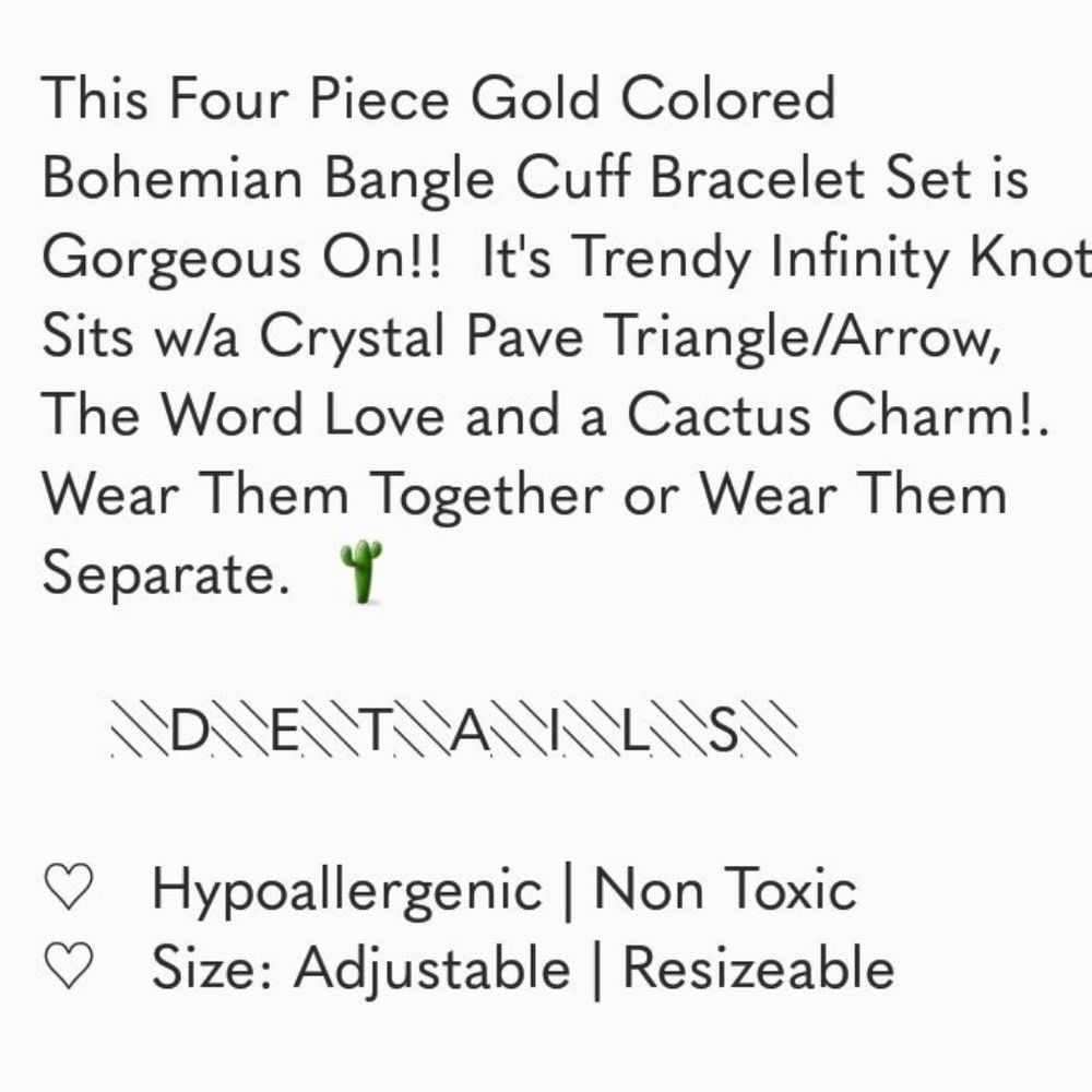 Trendy Geometric Bangle Set - Picture 6 of 6